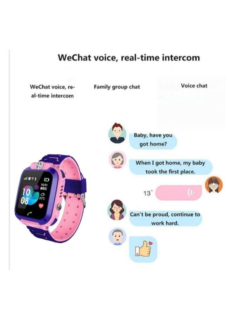 Generic - Children's smart watch, Timer alarm clock, Flashlight lighting,puzzle game, IP67 Waterproof Touch Screen Call and Message Reminder - Image 1