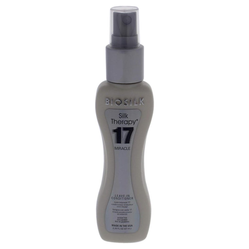 BioSilk Silk Therapy 17 Miracle Spray LeaveIn Conditioner  226oz Travel Size