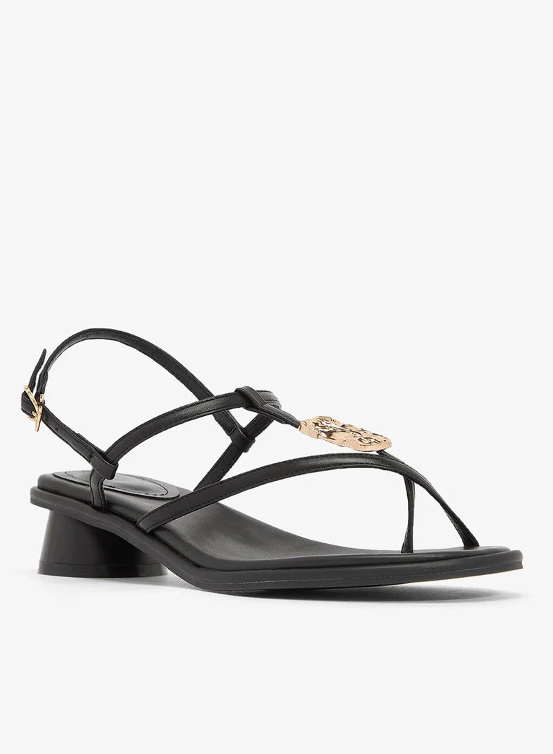 ELLA Block Heel Sling Back Heels