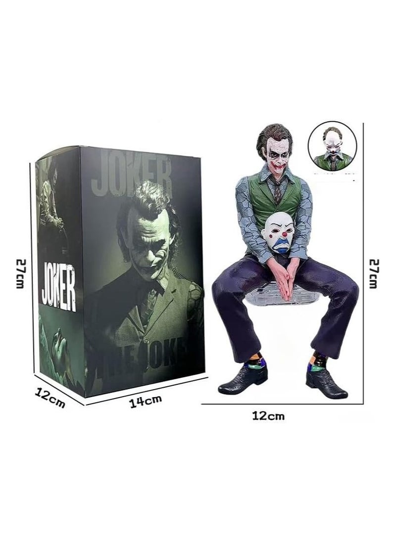 Cutie Cute - Hot Movie Joker Heath Ledger Clown Sitting Doll Car Doll Car Rear Roof Pendant Car Rear Exterior Ornaments Model Toys Gift - Image 1