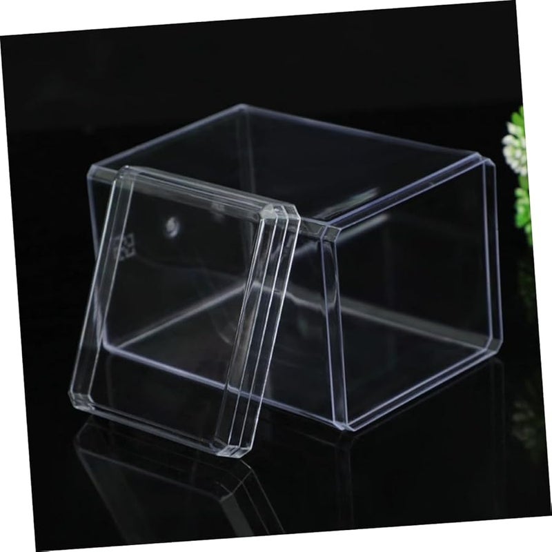 2 قطعة منظم الحلوى الشفاف صندوق تخزين علبة عرض للكعك المعجنات التحف - Image 4