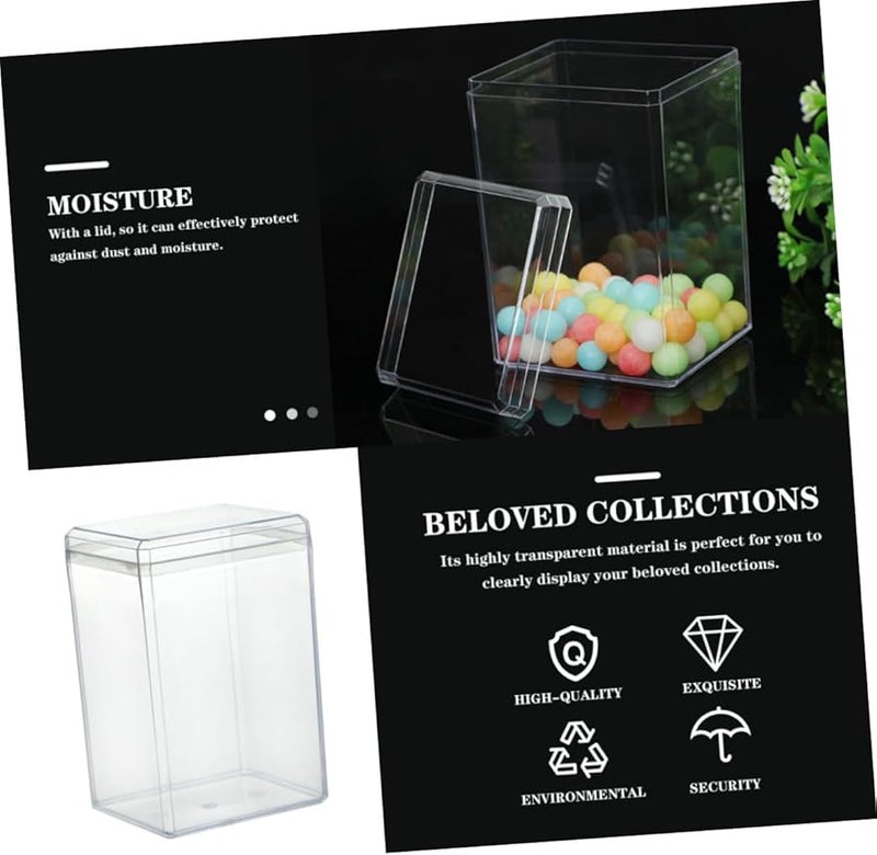 2 قطعة منظم الحلوى الشفاف صندوق تخزين علبة عرض للكعك المعجنات التحف - Image 3