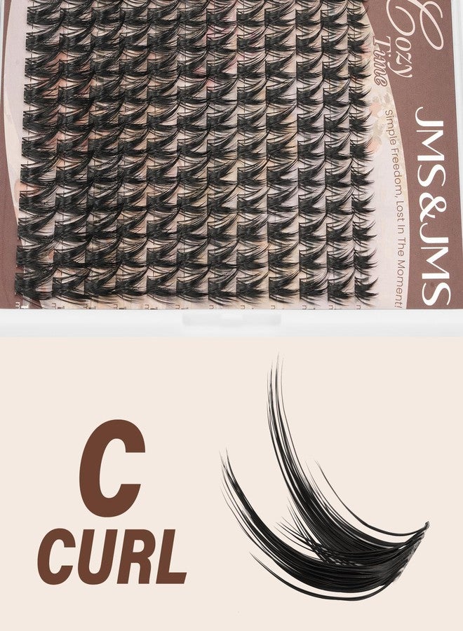 JMS&JMS Lash Clusters Kit Lash Extension Kit 144Pcs C Curl Manga Wispy Eyelash Clusters Kit Natural Volume Eyelash Extensions Individual Lashes Kit at Home (C-8-18MIX) - Image 4