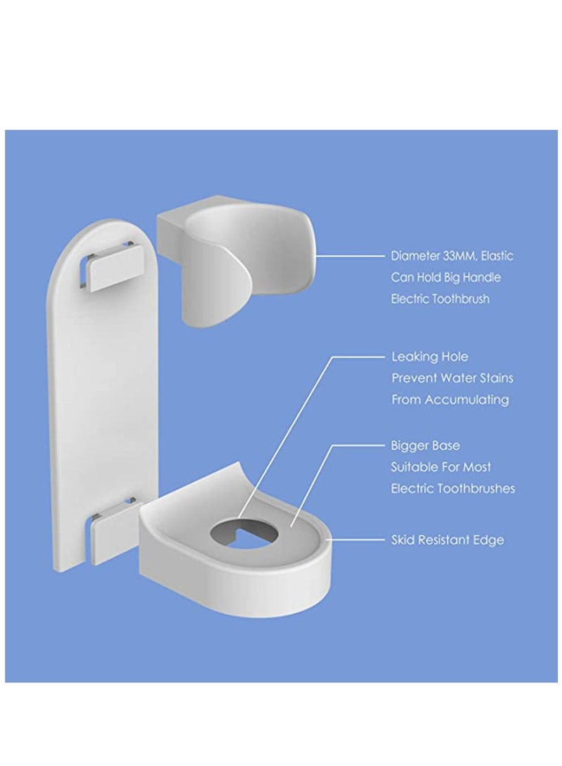 KASTWAVE Adhesive Electric Toothbrush Holder, Wall Mounted Tooth Brush Organizer 2 Pack - Image 3