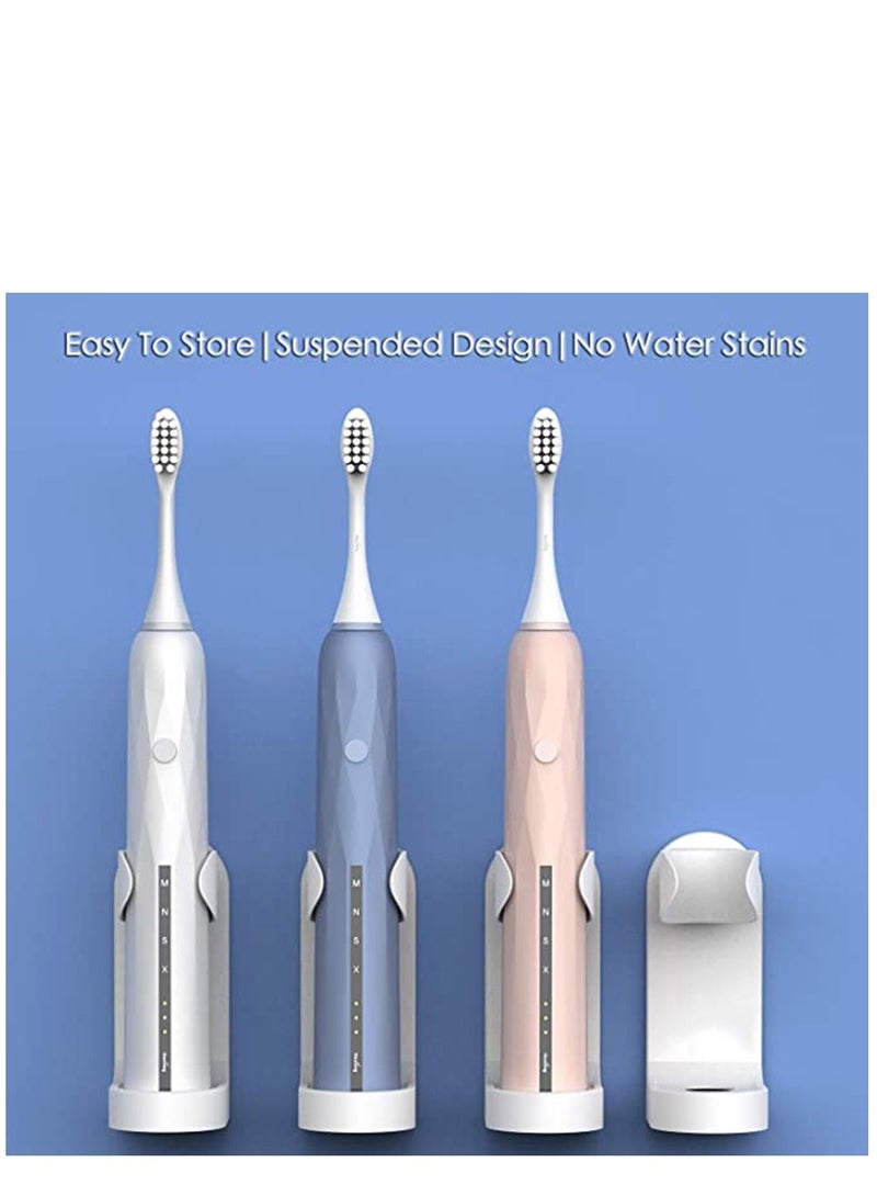 KASTWAVE Adhesive Electric Toothbrush Holder, Wall Mounted Tooth Brush Organizer 2 Pack - Image 5