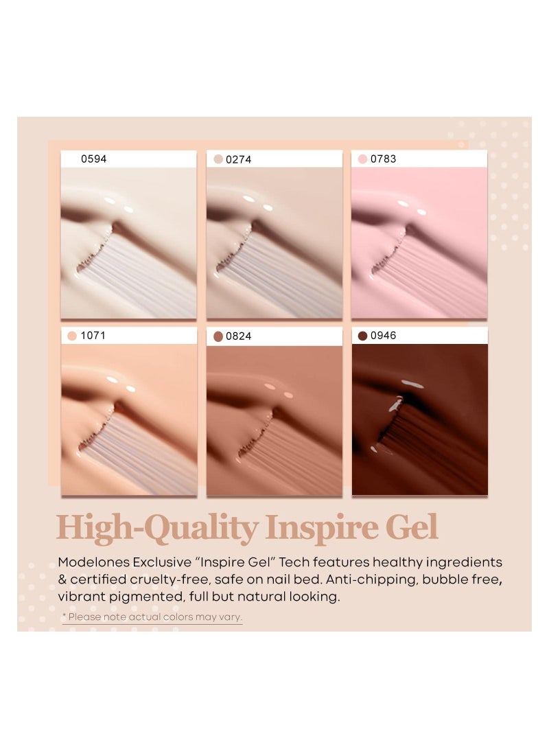 modelones Gel Nail Polish Set 6 Colors - Image 3