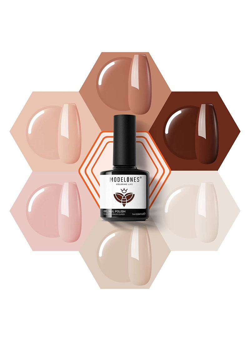modelones Gel Nail Polish Set 6 Colors - Image 2