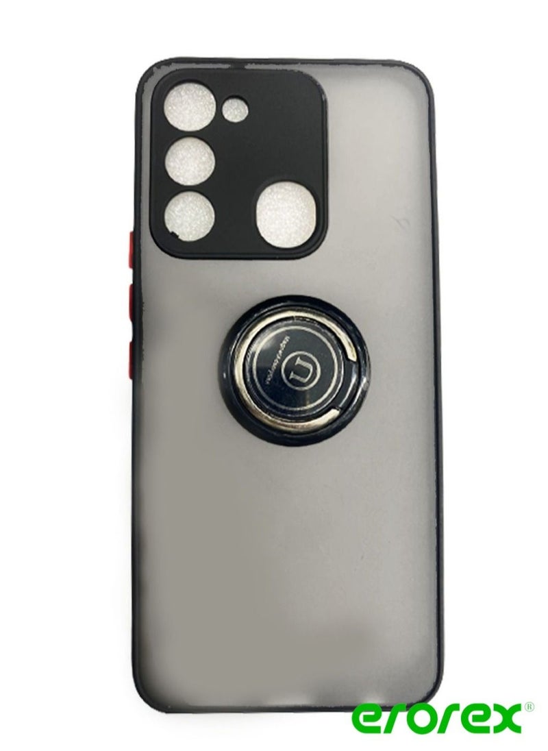 erorex Protective Case Cover For Spark Go 2022 With Magnetic Ring Holder Black  - Image 1