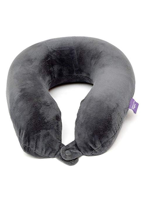 Viaggi VIAGGI U Shaped Memory Foam Travel Neck Super Soft Orthopedic Cervical Pillows Grey 