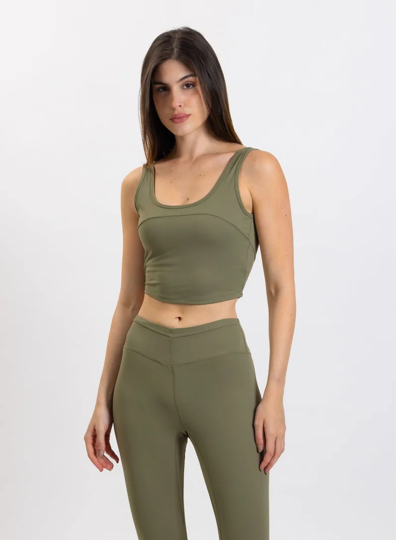 SHAPES DETAILED SOFT CROP TOP