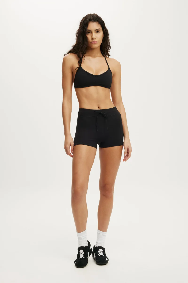 Ultra Soft Tie Front Micro Short