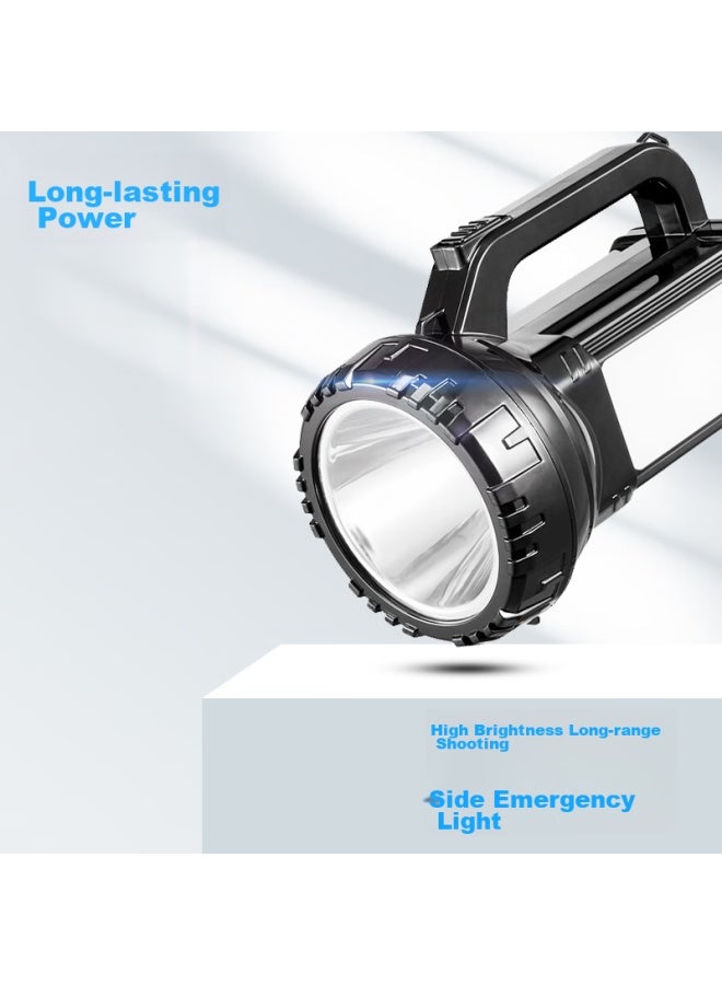 Duration power Dp Jiu Liang Flashlight, High Brightness, Long-range Led, For Home And Outdoor Use, Portable, Emergency, Self-defense, Searchlight, Upgraded Version With Side Light, 7320 - Image 1