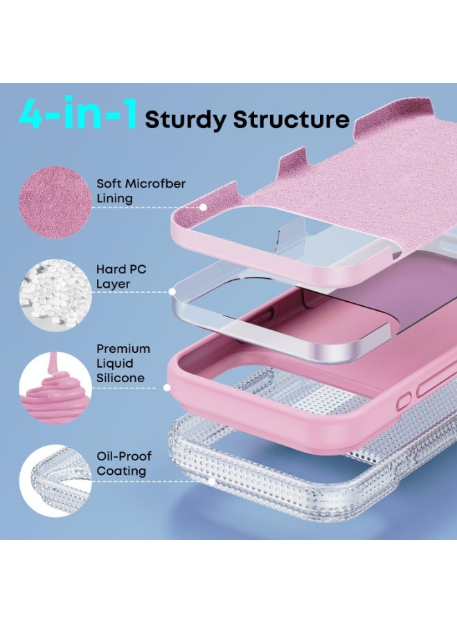 iPhone 17 Pro Max Case Liquid Silicone Shockproof Anti-Scratch Cover For iPhone 17 Pro Max with Microfiber Lining Protective Phone For iPhone 17 Pro Max - Image 5