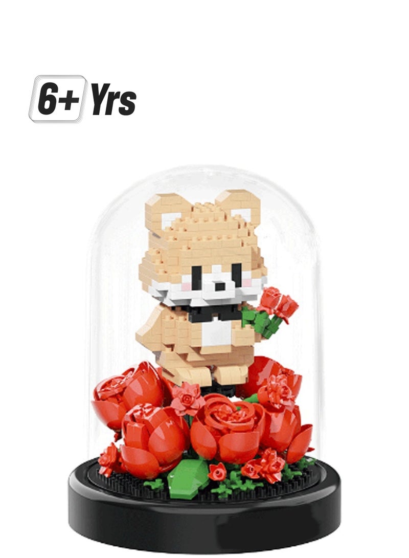 787pcs Flower Bear Building Block Set Boys Girls Gift Suitable For Children Over 6 Years Old And Home Furnishing Building Block Set - Image 1