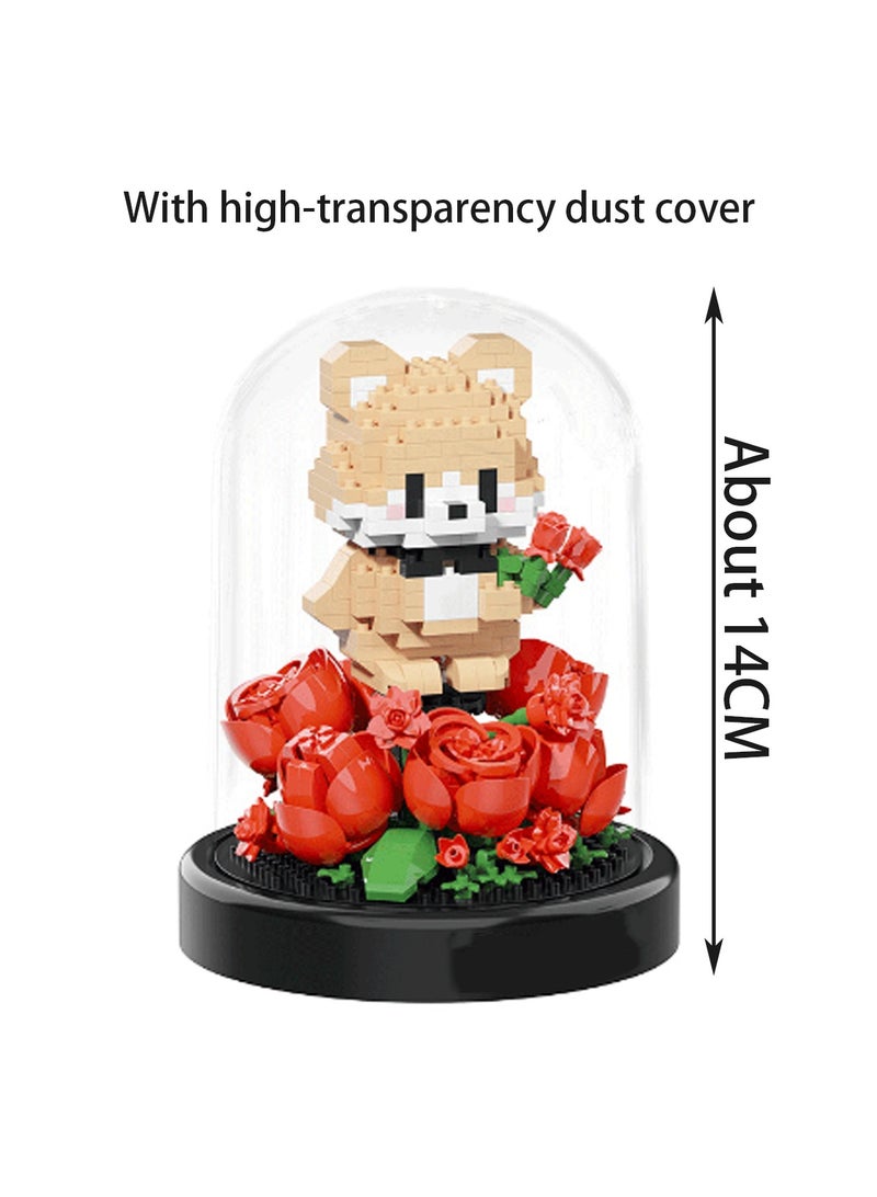 787pcs Flower Bear Building Block Set Boys Girls Gift Suitable For Children Over 6 Years Old And Home Furnishing Building Block Set - Image 2