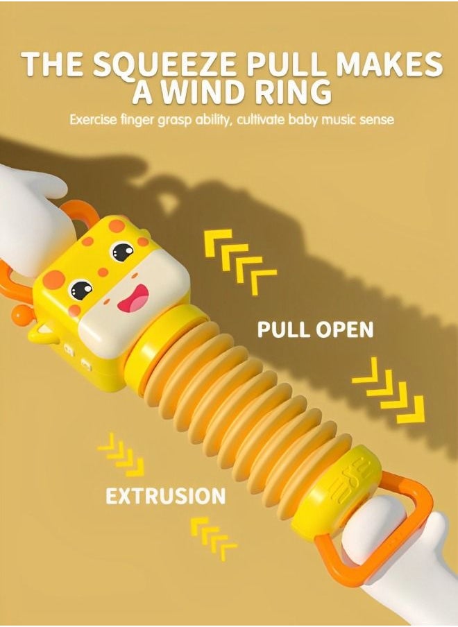 GROIC Giraffe Accordion Baby Toy, Early Development Educational Infant Lighting Music Toy Musical Instrument, Toddler Soothing and Sleeping Instrument  - Image 3