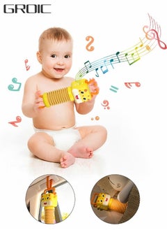 GROIC Giraffe Accordion Baby Toy, Early Development Educational Infant Lighting Music Toy Musical Instrument, Toddler Soothing and Sleeping Instrument  - Image 1
