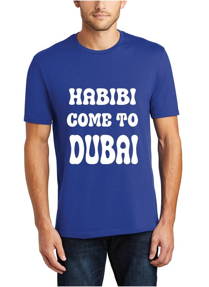 PRINTSHOP4ME - I Love Dubai Adult Mens T-Shirt - Round Neck with Short Sleeve - Men Cotton T-Shirt -  Printed T-Shirt - Perfect for Dubai Souvenir - Image 1