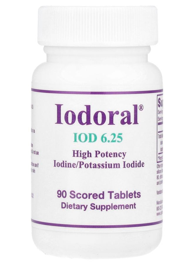 Optimox Iodoral® IOD High Potency 6.25 mg 90 Scored Tablets