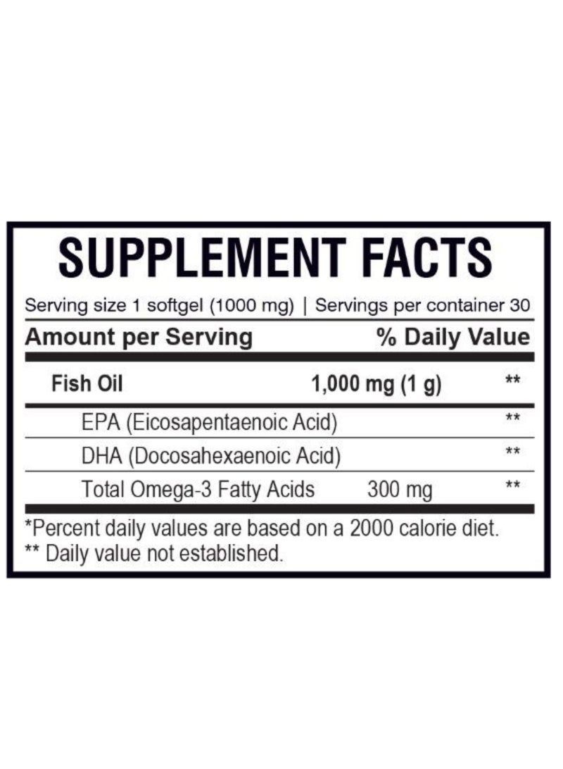 AMS Omega-3 1000Mg Icelandic Fish Oil Supplement For Brain, Vision, Joints And Heart Health Maintenance - Gluten Free, Yeast Free, Sodium Free - Image 3