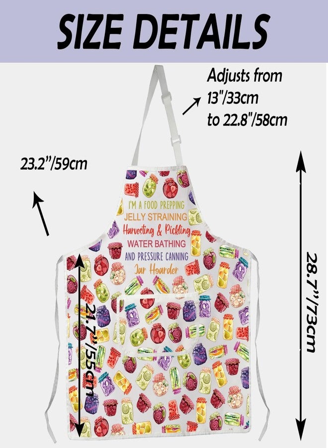 Gzrlyf Canning Apron Jar Hoarder Food Gifts Canning Lover Gift Canner Lady Gardening Kitchen Apron (FOOD PREPPING) - Image 2