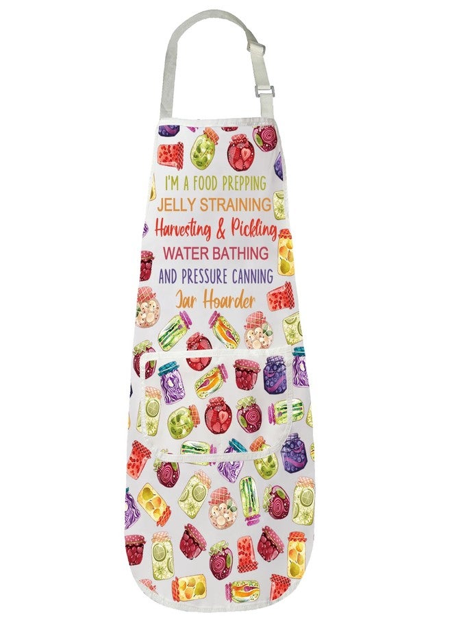 Gzrlyf Canning Apron Jar Hoarder Food Gifts Canning Lover Gift Canner Lady Gardening Kitchen Apron (FOOD PREPPING) - Image 1