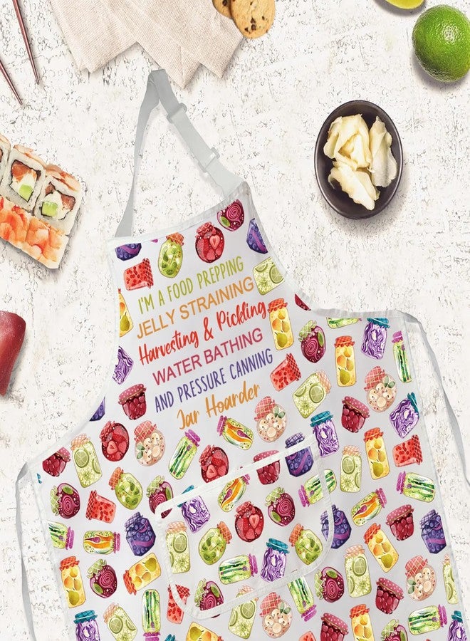 Gzrlyf Canning Apron Jar Hoarder Food Gifts Canning Lover Gift Canner Lady Gardening Kitchen Apron (FOOD PREPPING) - Image 3