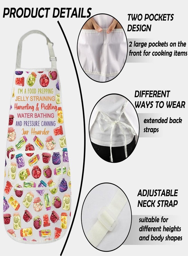 Gzrlyf Canning Apron Jar Hoarder Food Gifts Canning Lover Gift Canner Lady Gardening Kitchen Apron (FOOD PREPPING) - Image 4