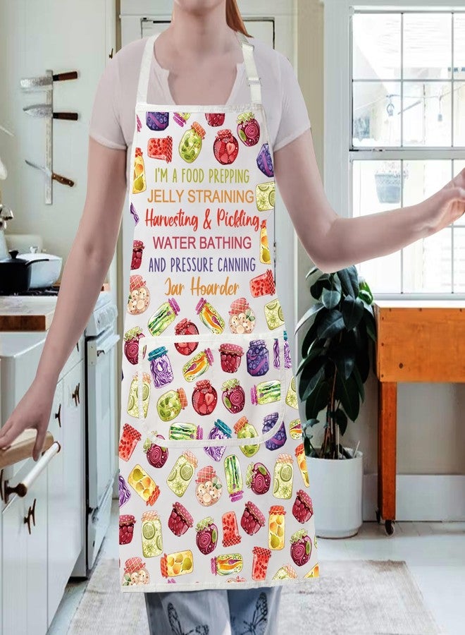 Gzrlyf Canning Apron Jar Hoarder Food Gifts Canning Lover Gift Canner Lady Gardening Kitchen Apron (FOOD PREPPING) - Image 5