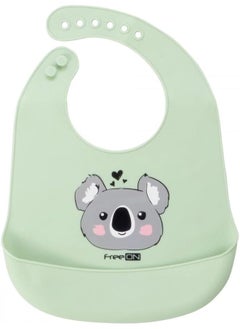 Silicone Bib Animals Koala Green