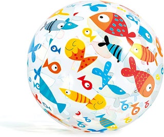 Intex Lively Print Inflatable Beach Ball | Assorted  Colour May Vary | 51cm | Ages 3+ - view 2