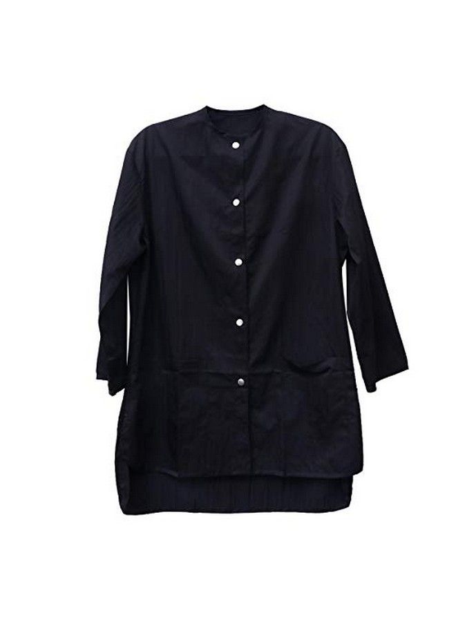 Lurrose Black Long Sleeve Salon Smock Waterproof Hairdressing Cape For Clients Stylist - Image 2