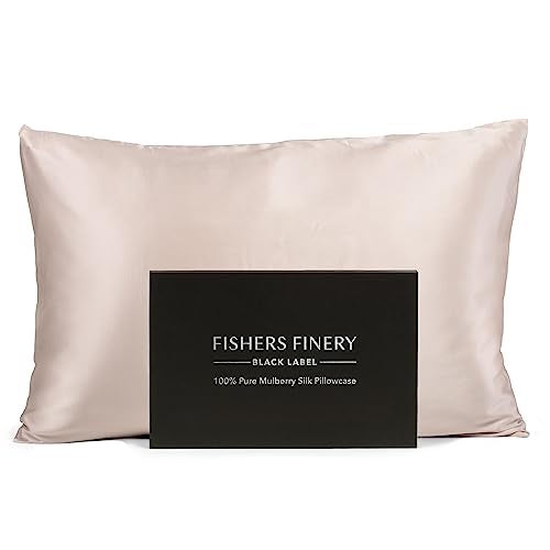 Fishers Finery 30mm 100 Pure Mulberry Silk Pillowcase Good Housekeeping Quality Tested Taupe Standard