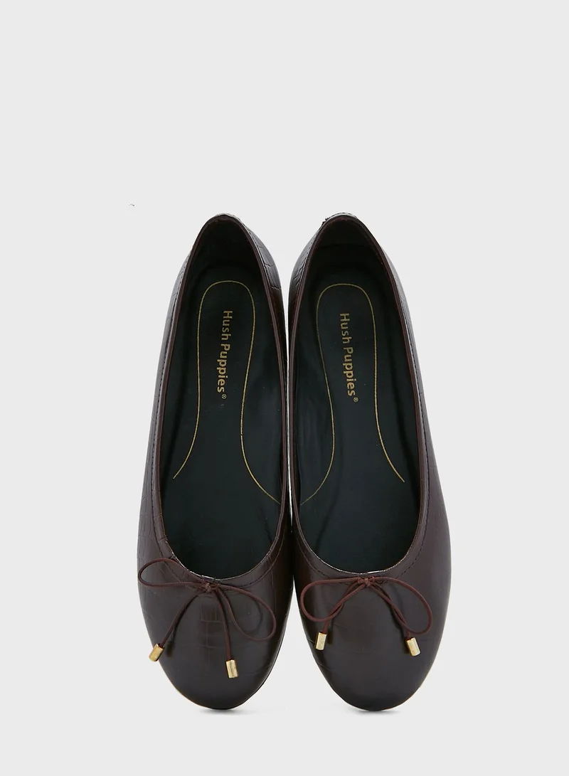 Hush Puppies Pointed Toe Ballerinas
