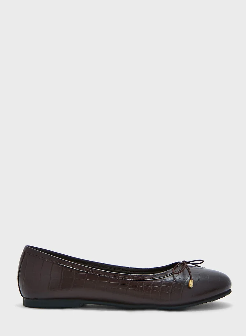 Hush Puppies Pointed Toe Ballerinas