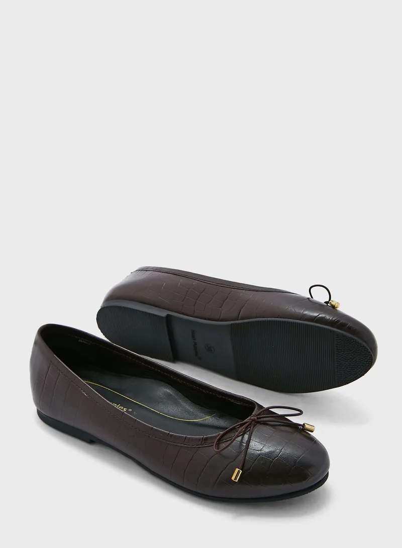 Hush Puppies Pointed Toe Ballerinas