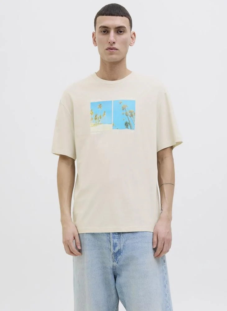 جاك اند جونز JJPORTO TEE SS CREW NECK