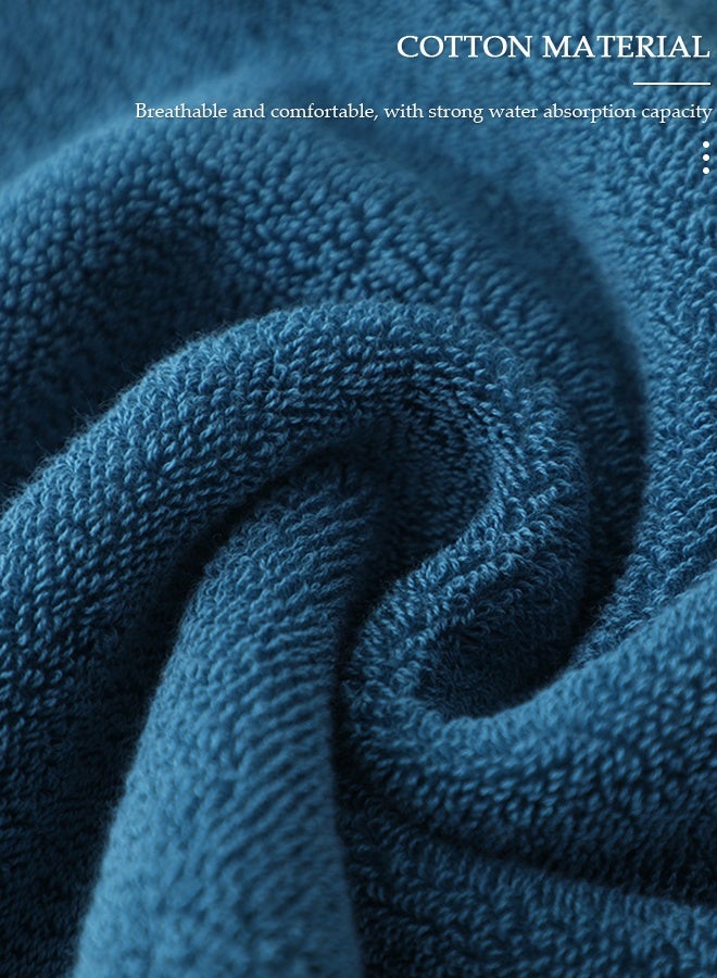 DUNISO Blue Lake-Colored Towel,Thickened and Enlarged Bath Towel with Embroidery and Custom Logo Design,Multipurpose Use as Bath Fitness, Bathroom, Shower, Sports, Yoga Towel，The Size of The Towel is 40 * 80 - Image 5