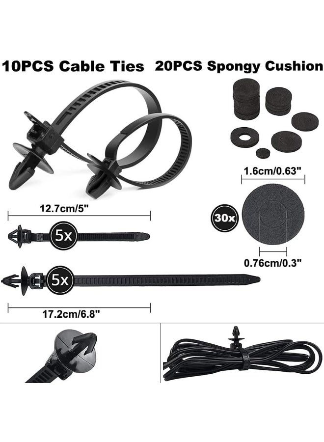 CMGTYYD 665pcs Car Push Retainer Clips,Fasteners Rivets Clips, Car Plastic Fasteners Retainer Kit with 16 Most Popular Size Door Trim Panel Clips for GM Ford Toyota Honda Nissan etc - Image 3