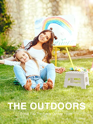 Dyforce Folding Step Stool 9 Inch, Kids Step Stool, Heavy Duty Step Stools for Adults, Compact Foot Stools, Light-Weight Toddler Step Stools for Kitchen, Bathroom, Holds Up to 300 lbs (White) - Image 5