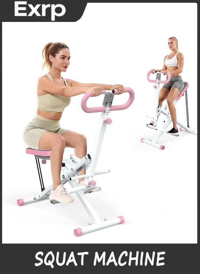 Exrp Squat Machine for Home - Exercise Machine with Adjustable Resistance Bands Row-N-Ride Squat Assist Trainer for Glutes & Ab Back Legs Workout - Image 1