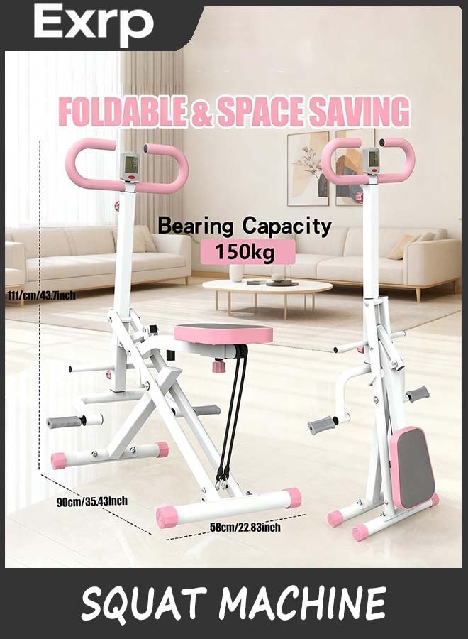 Exrp Squat Machine for Home - Exercise Machine with Adjustable Resistance Bands Row-N-Ride Squat Assist Trainer for Glutes & Ab Back Legs Workout - Image 3