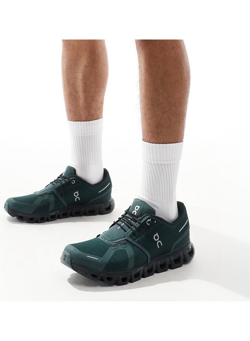On Running Cloud 6 Unisex Running Shoes - Evergreen Black - Image 2