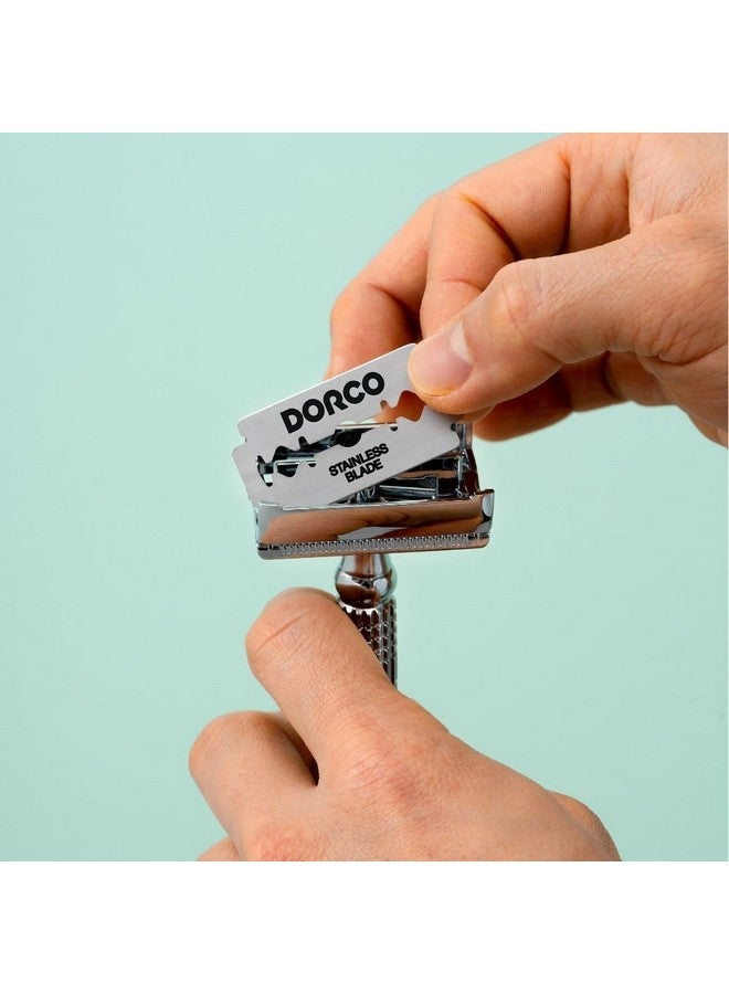 دروكو شفرات حلاقة مزدوجة الحافة St300 Platinum Extra - 500 شفرة | شفرات حلاقة ممتازة من الفولاذ المقاوم للصدأ لحلاقة ناعمة ودقيقة - Image 4