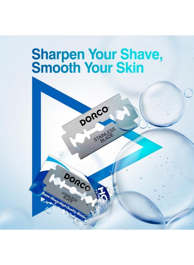 دروكو شفرات حلاقة مزدوجة الحافة St300 Platinum Extra - 500 شفرة | شفرات حلاقة ممتازة من الفولاذ المقاوم للصدأ لحلاقة ناعمة ودقيقة - Image 3