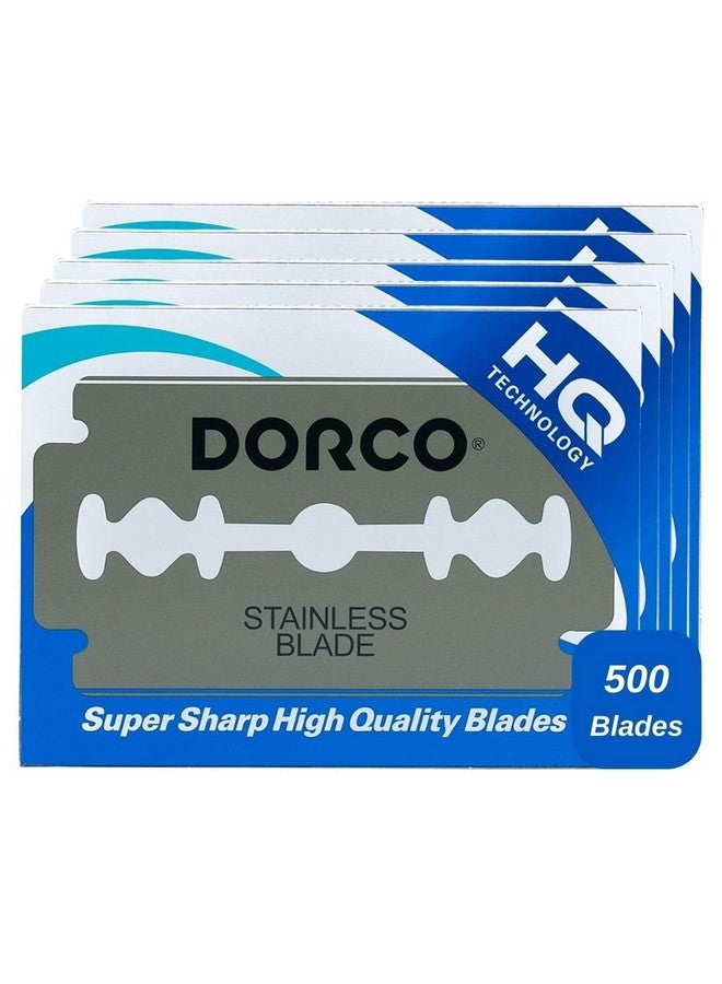 دروكو شفرات حلاقة مزدوجة الحافة St300 Platinum Extra - 500 شفرة | شفرات حلاقة ممتازة من الفولاذ المقاوم للصدأ لحلاقة ناعمة ودقيقة - Image 1