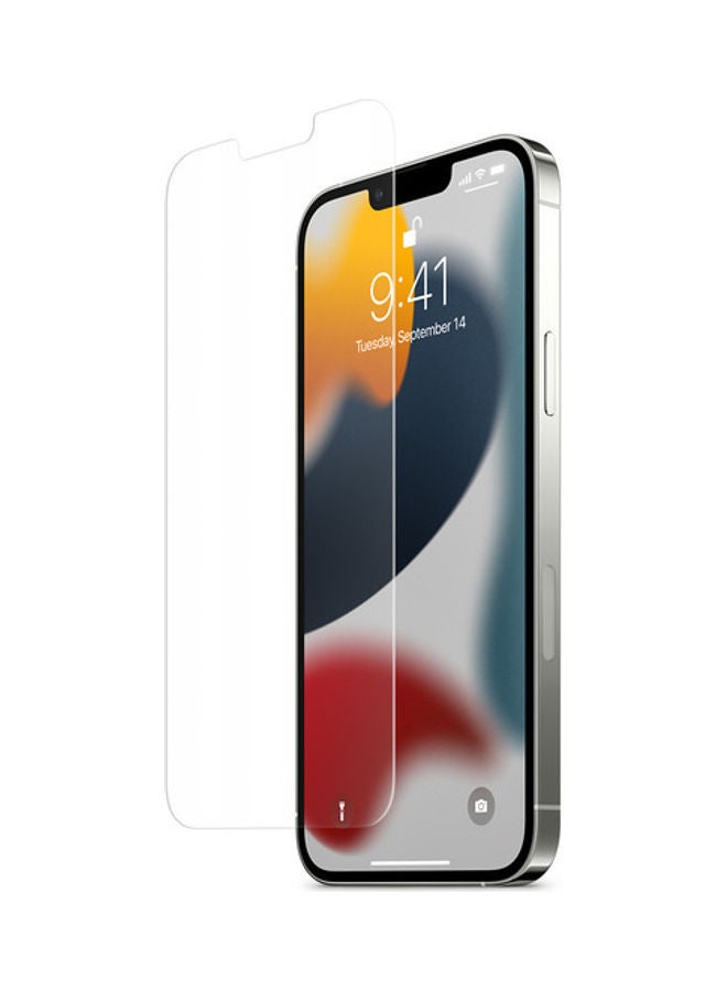 NIBEMINENT Full Coverage Tempered Glass Screen Protector For Apple iPhone 13 Clear - Image 1