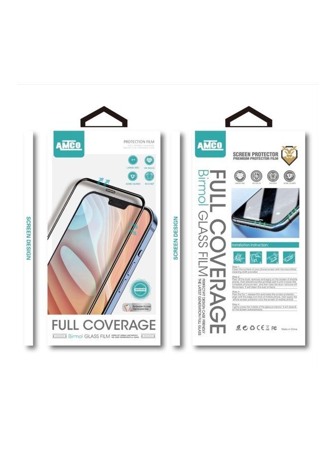 NIBEMINENT Full Coverage Tempered Glass Screen Protector For Apple iPhone 13 Clear - Image 4