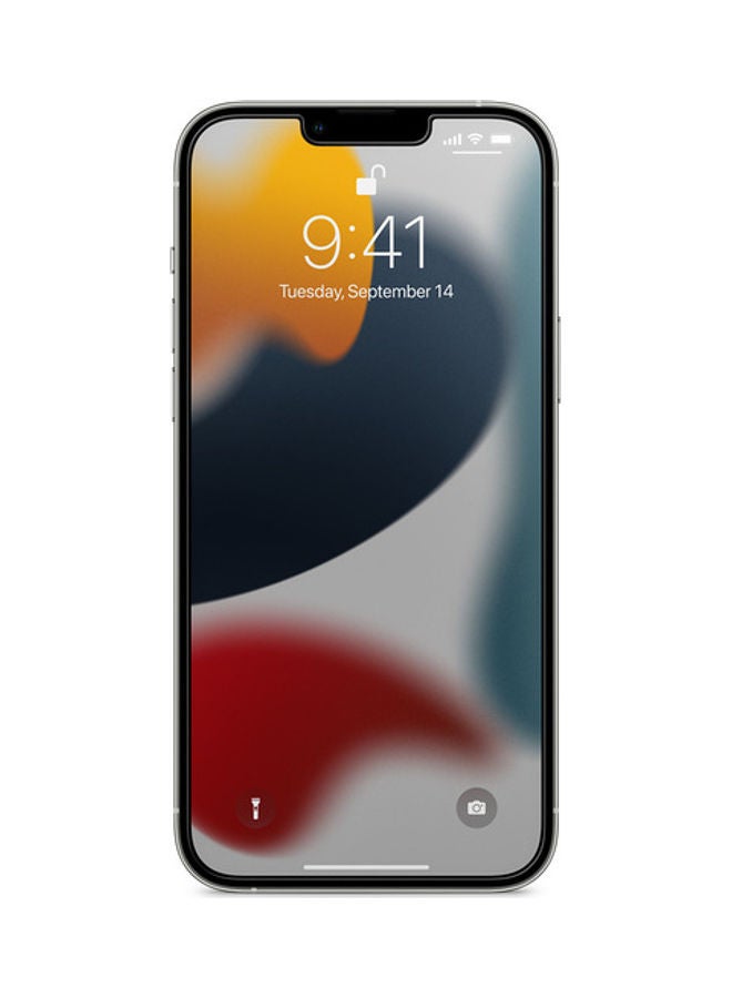 NIBEMINENT Full Coverage Tempered Glass Screen Protector For Apple iPhone 13 Clear - Image 3