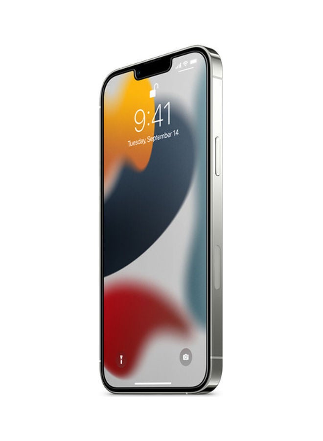 NIBEMINENT Full Coverage Tempered Glass Screen Protector For Apple iPhone 13 Clear - Image 2